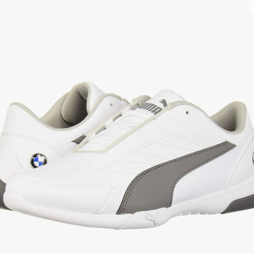 Puma x BMW M Motorsport Kart Cat III Sneaker, White-Smoked Pearl